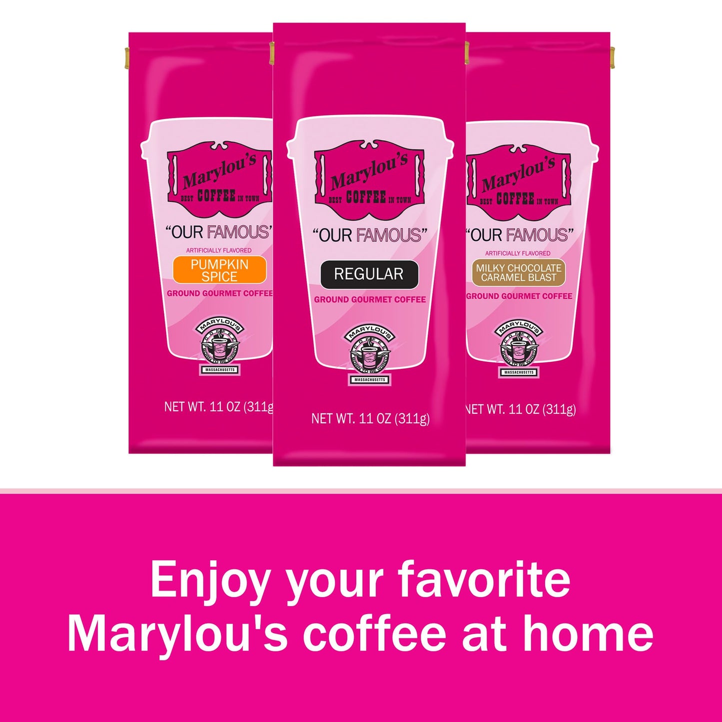 Marylou’s Coffee - Toasted Almond Creme Flavored Coffee Ground Gourmet Coffee - 11 oz