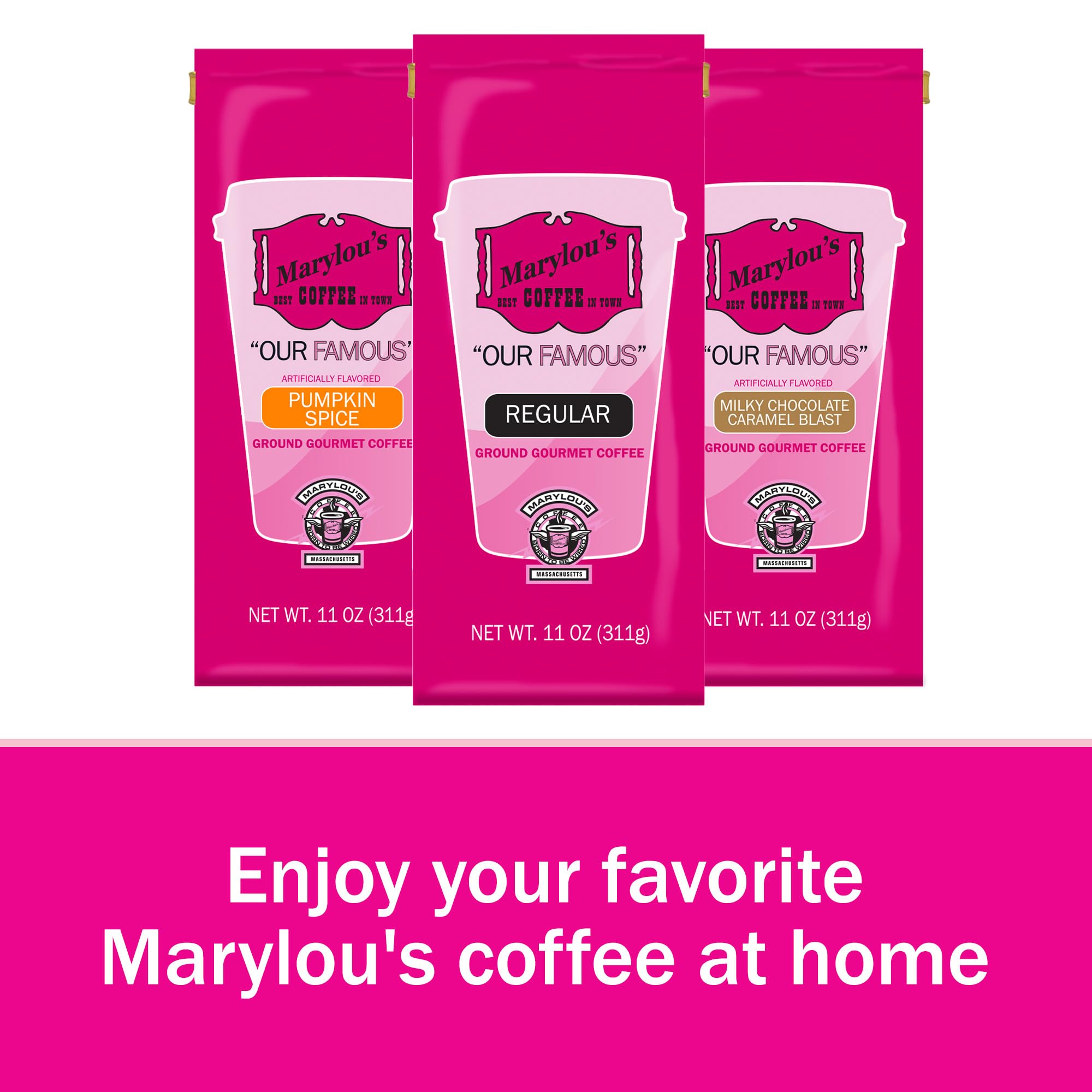 Marylou’s Coffee - Toasted Almond Creme Flavored Coffee Ground Gourmet Coffee - 11 oz