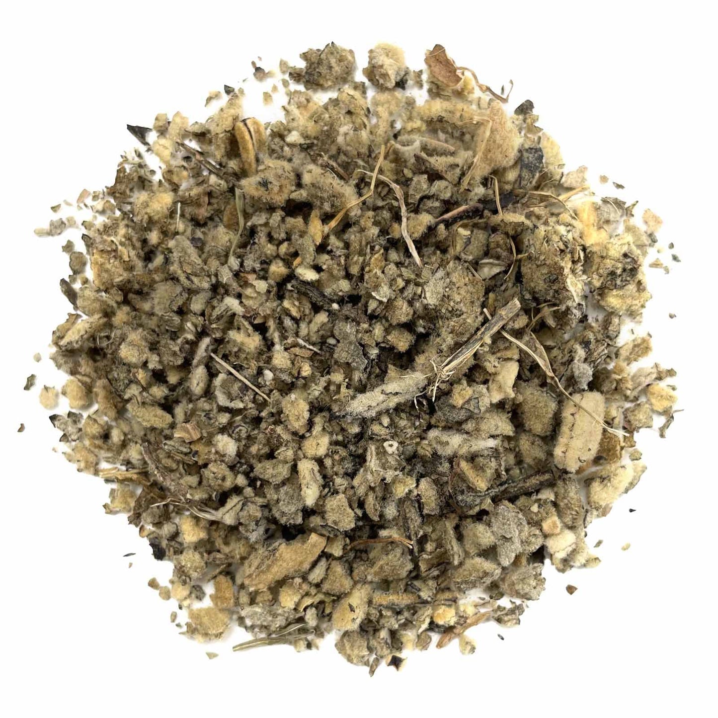 Mullein Leaf Cut & Sifted, by Herb Co, Verbascum Thapsus, Wild Crafted from Bulgaria & Albania, Kosher, for Teas, Infused Oils, Soaps, Salves