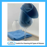 Cleanex Microfiber Cleaning Cloth for Kitchen & households, Towels for Cars. (300gsm) (Pack of 24 Blue)