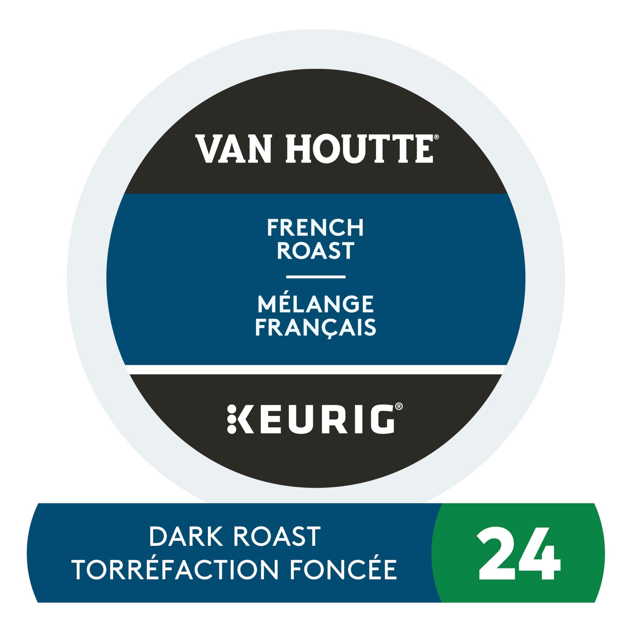 Van Houtte French Roast Coffee, K-Cup Portion Pack for Keurig Brewers (24 Count)
