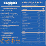 Cuppa French Vanilla Coffee - Great tasting medium roast with mushrooms, adaptogens & superfoods - Lion's Mane, Ashwagandha, Cordyceps, MCT, Prebiotic