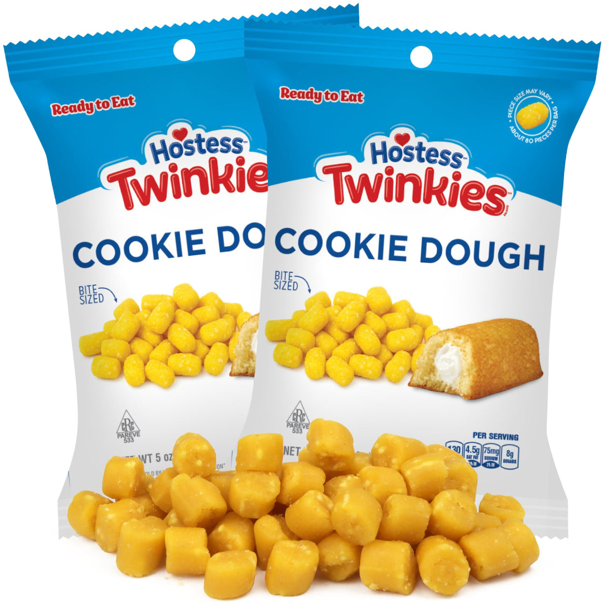 Edible Twinkies Cookie Dough Bites and Movie Night Candy, 5 Ounce Bag (Pack of 2)