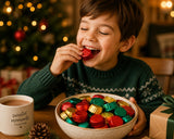 Reese Miniature Peanut Butter Cups Candy 45 pcs (1 lb) Individually Wrapped Milk Chocolate Cups in Festive