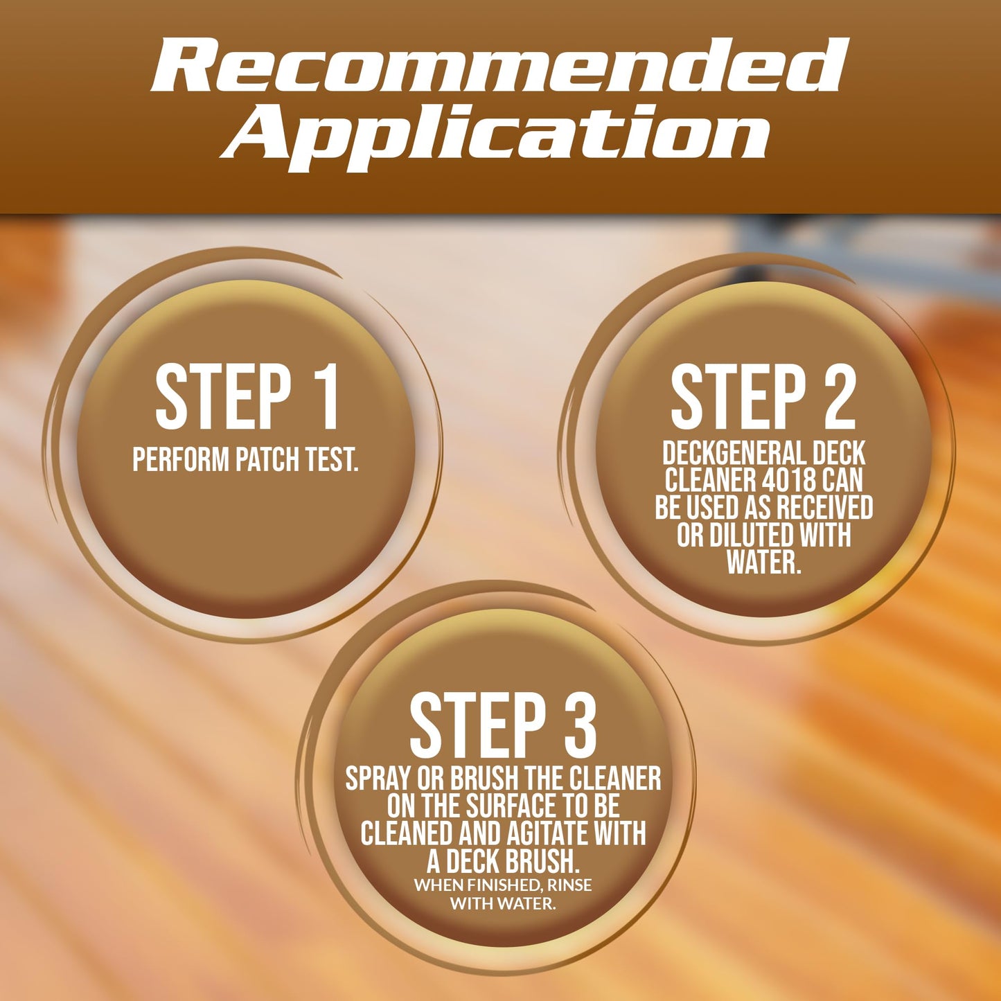 DeckGeneral Heavy Duty Deck Cleaner 4018 - Eco-Friendly Wood Deck Cleaner, fence cleaner, outdoor furniture cleaner, composite cleaner, for wood- 1