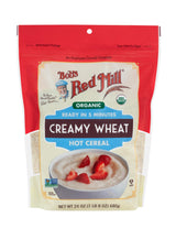 Bob's Red Mill Organic Creamy Wheat Hot Cereal, 24oz (Pack of 4) - Organic, Non GMO, Gluten Free, Whole Grain, Vegan, Kosher