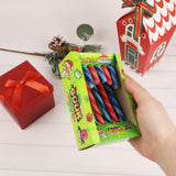 Sweetzo - Sour Christmas Candy Canes, Black Cherry and Blue Raspberry Flavored Treats, Holiday Party Favors, 2.64 Ounces Each (Pack of 4)