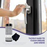 Swanky Stainless Steel Cleaner Wipes - Grime & Grease Remover Kitchen Cleaning Supplies - Clean & Shine, For Stove Top, Refrigerator, Sink, Oven