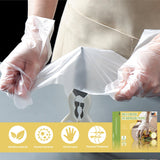 WeaChallengers Disposable TPE Gloves Latex-Free Powder-Free BPA-Free Food Safe 600 Packs for Cleaning (X-Large)