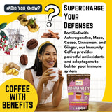 Made by Nature Immunity Collagen Protein Coffee | 30 Servings | Colombian Coffee | 10g Protein | Collagen Peptides | Skin, Joint, Muscle Support |