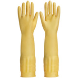 FCTTD Rubber gloves on dishwashing cleaning gloves 3-Pairs,Kitchen dish gloves,Reuseable.(3,Small)