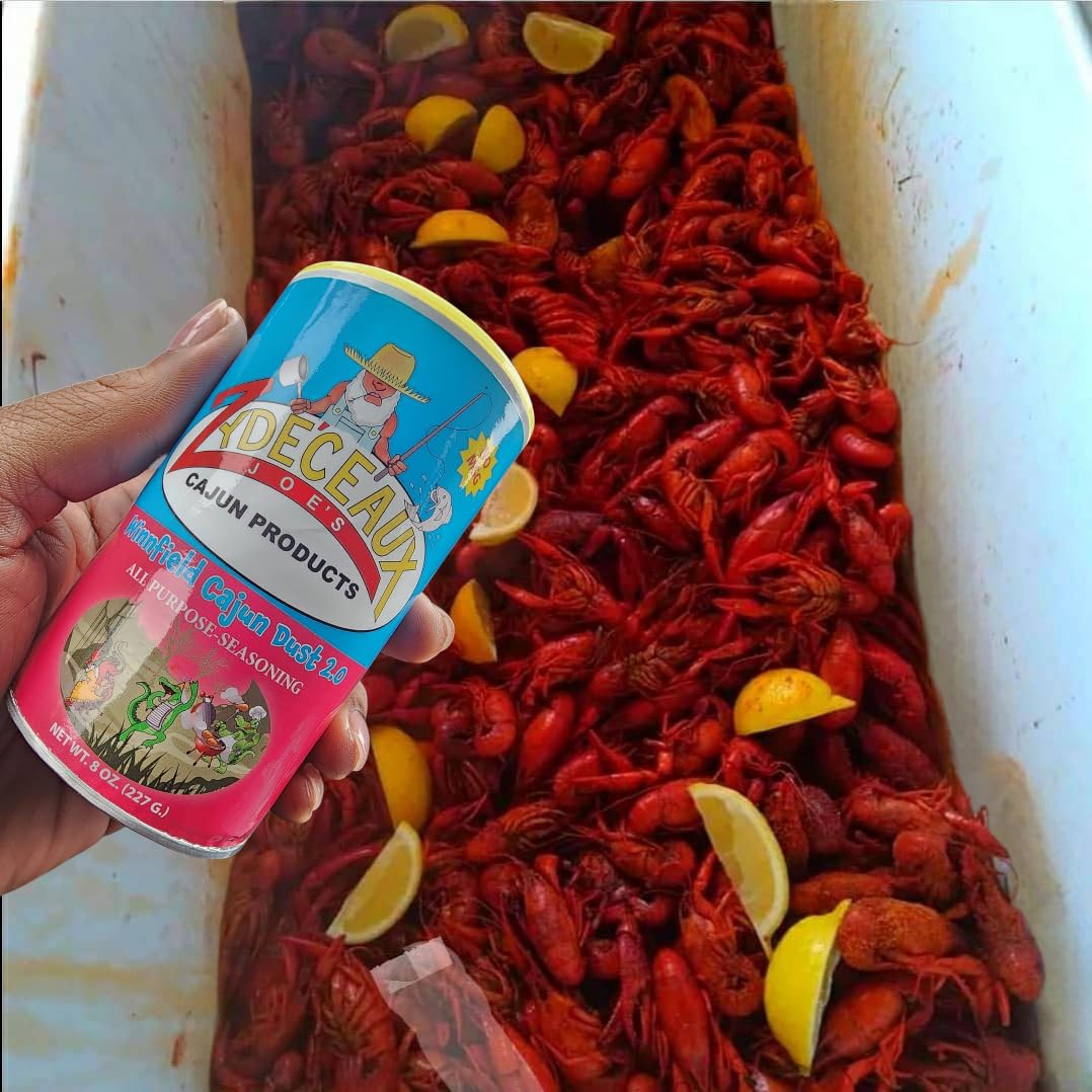 Winnfield Cajun Dust 2.0 (All-purpose Seasoning) Blue/Pink Bottle (3 Pack)(1 point More salt, and More Heat. 2 out of 5 Heat Level)