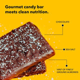 TRUBAR Vegan Protein Bar, Saltylicious Almond Love, Gluten Free, Plant Based, High Fiber, Dairy Free, Low Fat, Non GMO, No Sugar Alcohols, 12G Lean