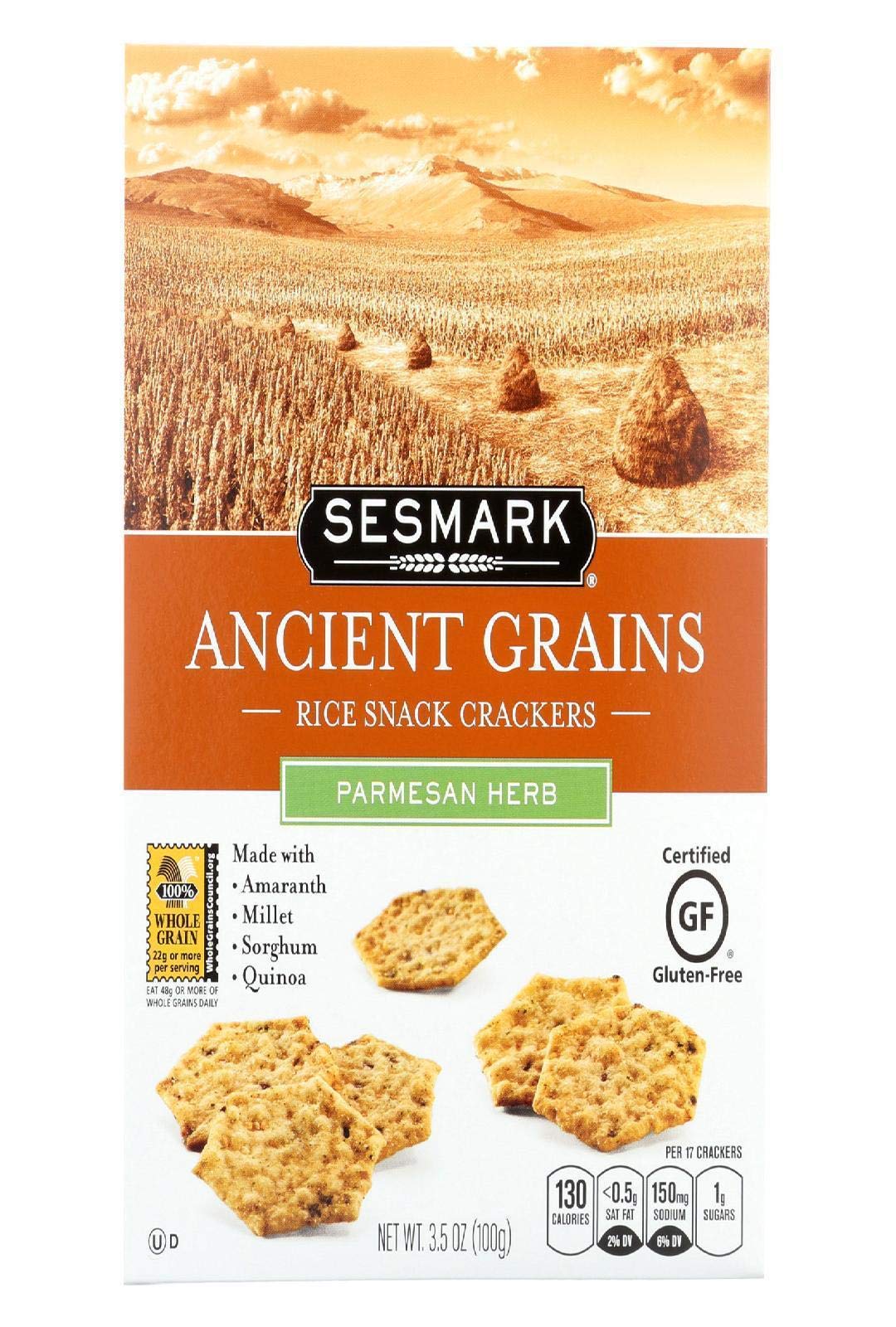 SESMARK CRACKER ANCNT GRN PRMSN HRB 3.5OZ