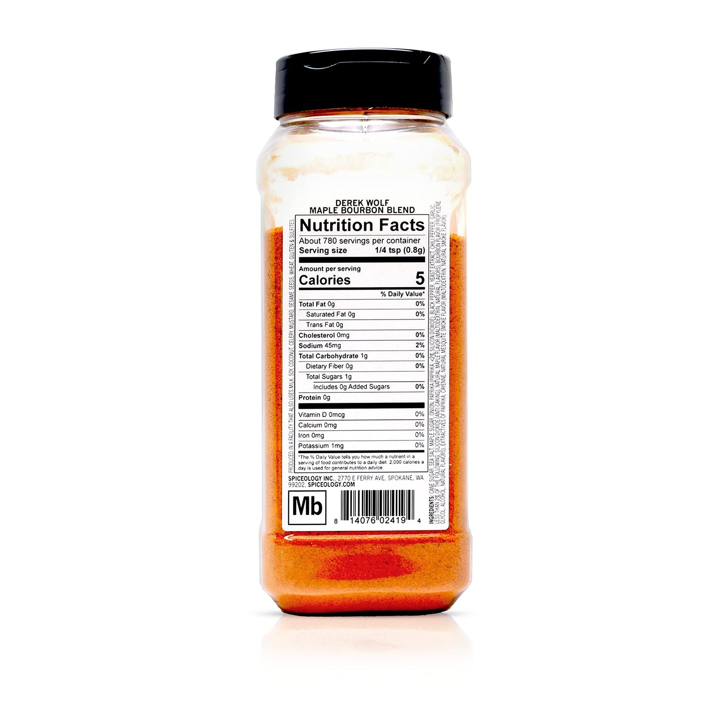 Spiceology Derek Wolf Maple Bourbon Seasoning, 22 oz