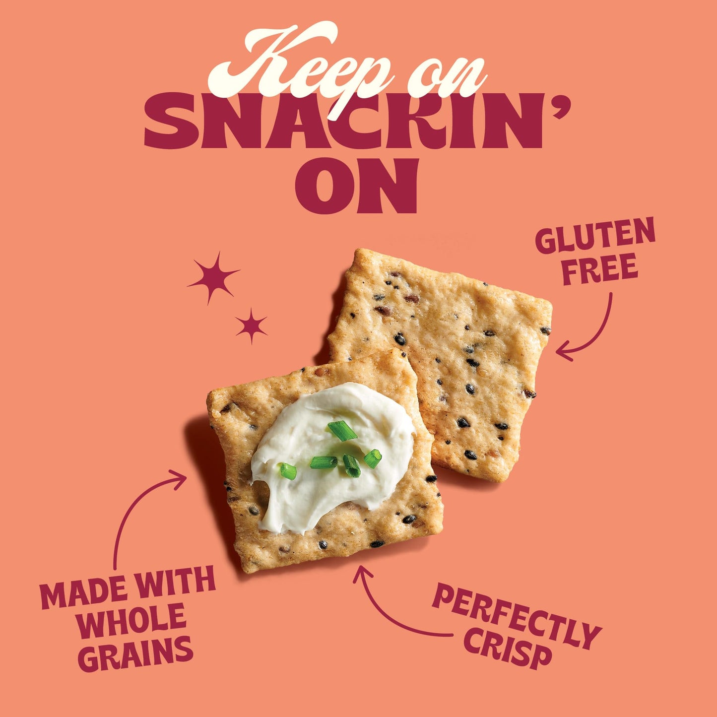Back to Nature Gluten Free Crackers, Non-GMO Multi-Seed Rice Thins, 4 Ounce