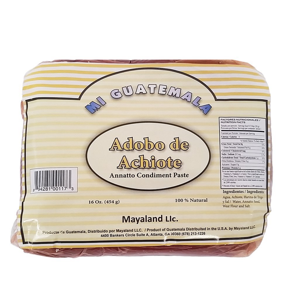 Mi Guatemala Annatto Condiment Paste 16 oz - Achiote (Pack of 1)