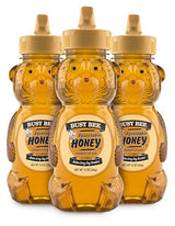 Busy Bee Honey, Grade A, Filtered, Pack of 3 Honey Bears (12 OZ each)
