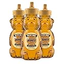 Busy Bee Honey, Grade A, Filtered, Pack of 3 Honey Bears (12 OZ each)