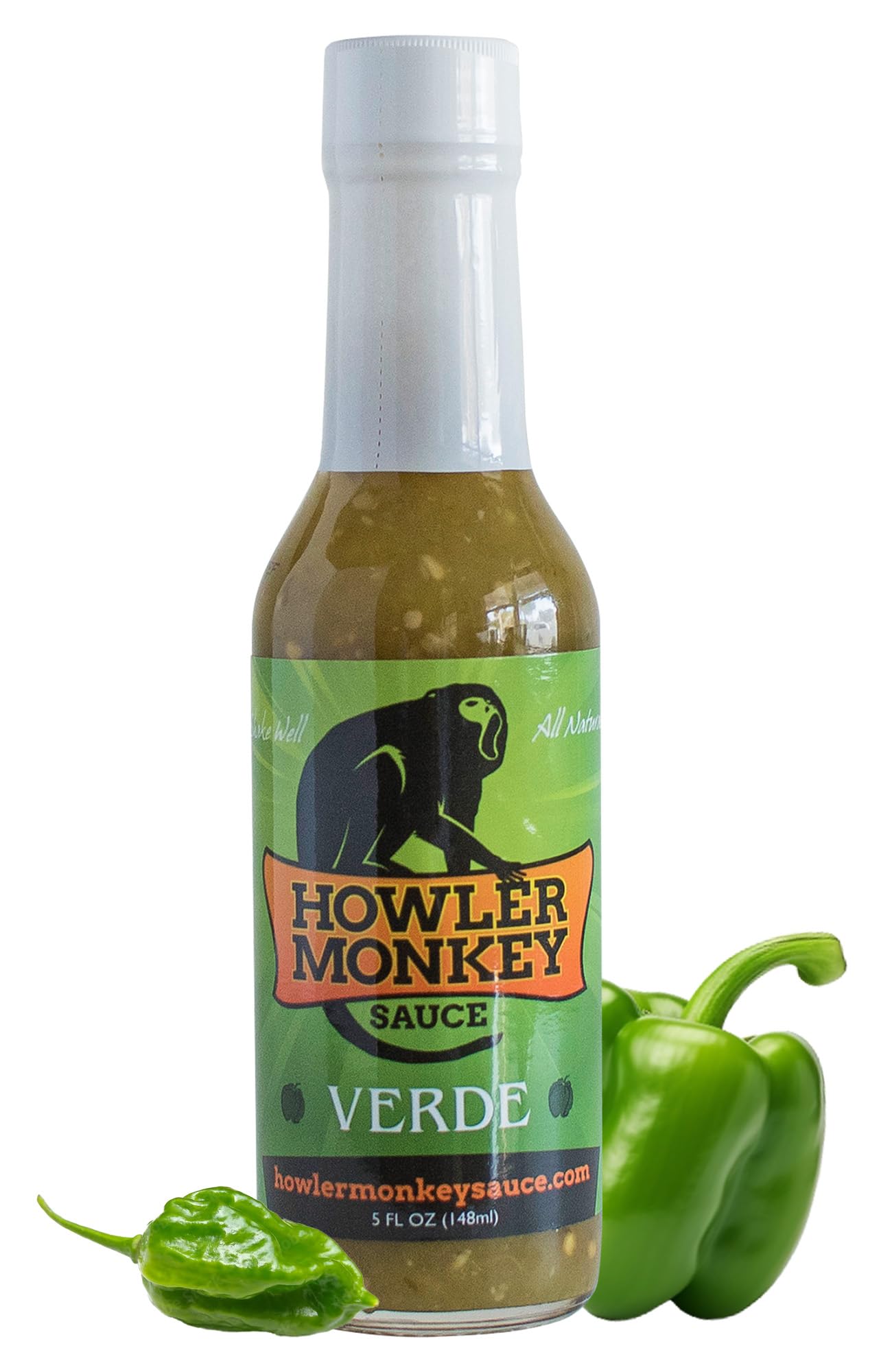 Howler Monkey Sauce - Verde Hot Sauce - 5 Fl Oz (Pack of 1)
