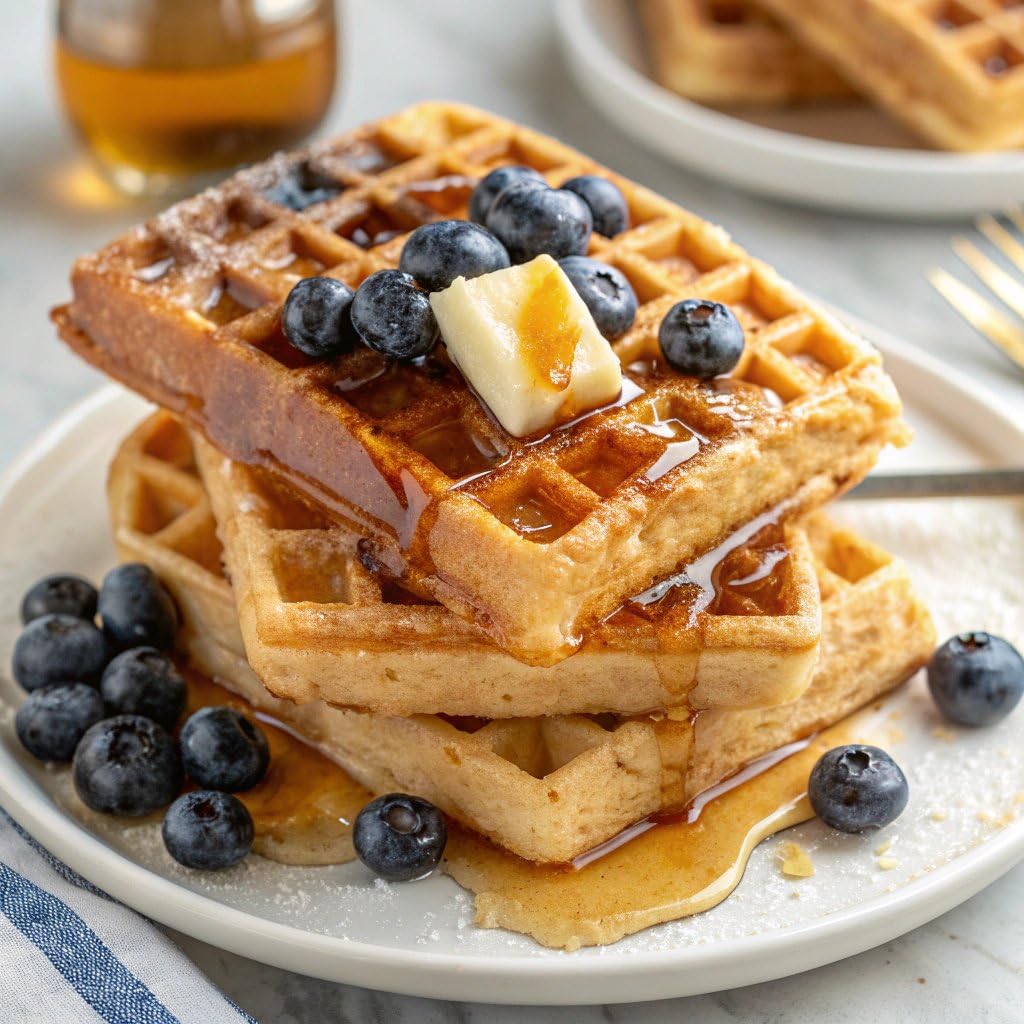 Eggo Blueberry Waffles, Breakfast Food, Natural Flavors, 10 Waffles (Frozen)
