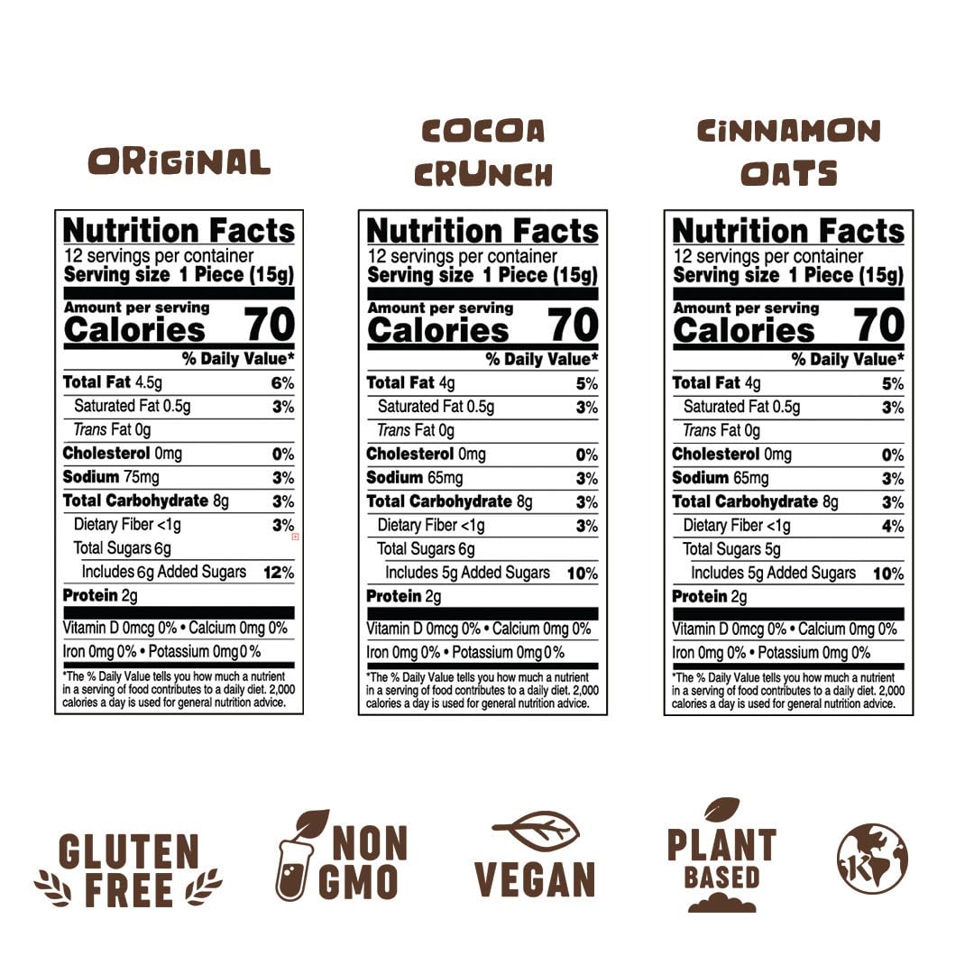 Pasokin Best Sellers Variety Pack. All Natural Peanut Butter Bites, Vegan, Gluten Free, Non GMO, Kosher and made in USA.
