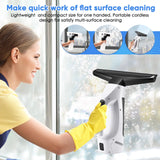 Window Vacuum Squeegee Cordless, Handheld Window Vac with Multi-Purpose Spray Bottle & Microfiber Cloth, Electric Cleaning Tool for Windows, Mirror