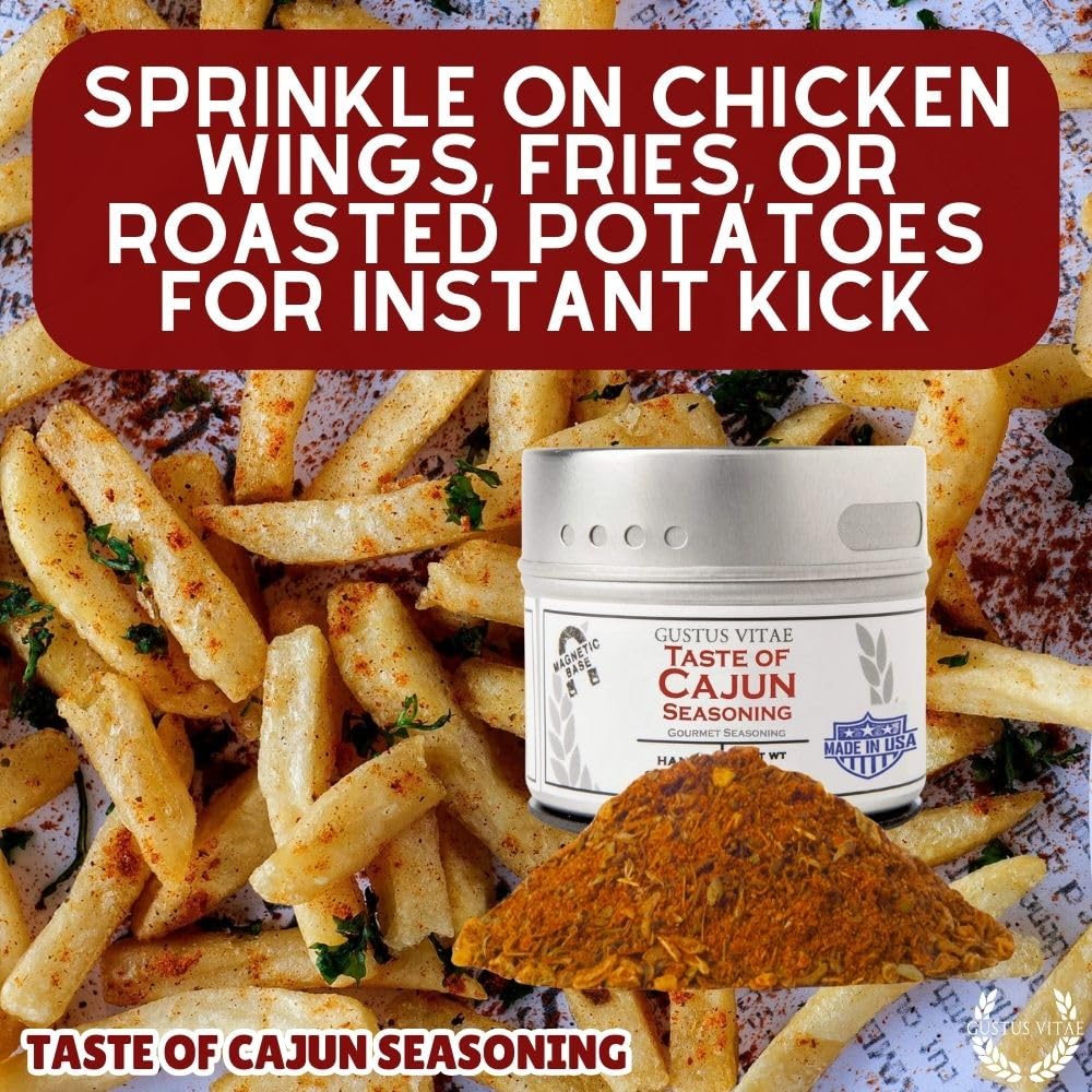 Taste of Cajun | Gourmet Seasoning | Non GMO, All Natural | Artisanal Spice Blend | Handmade in USA in Small Batches | Ultra Premium Spices & Herb Mix