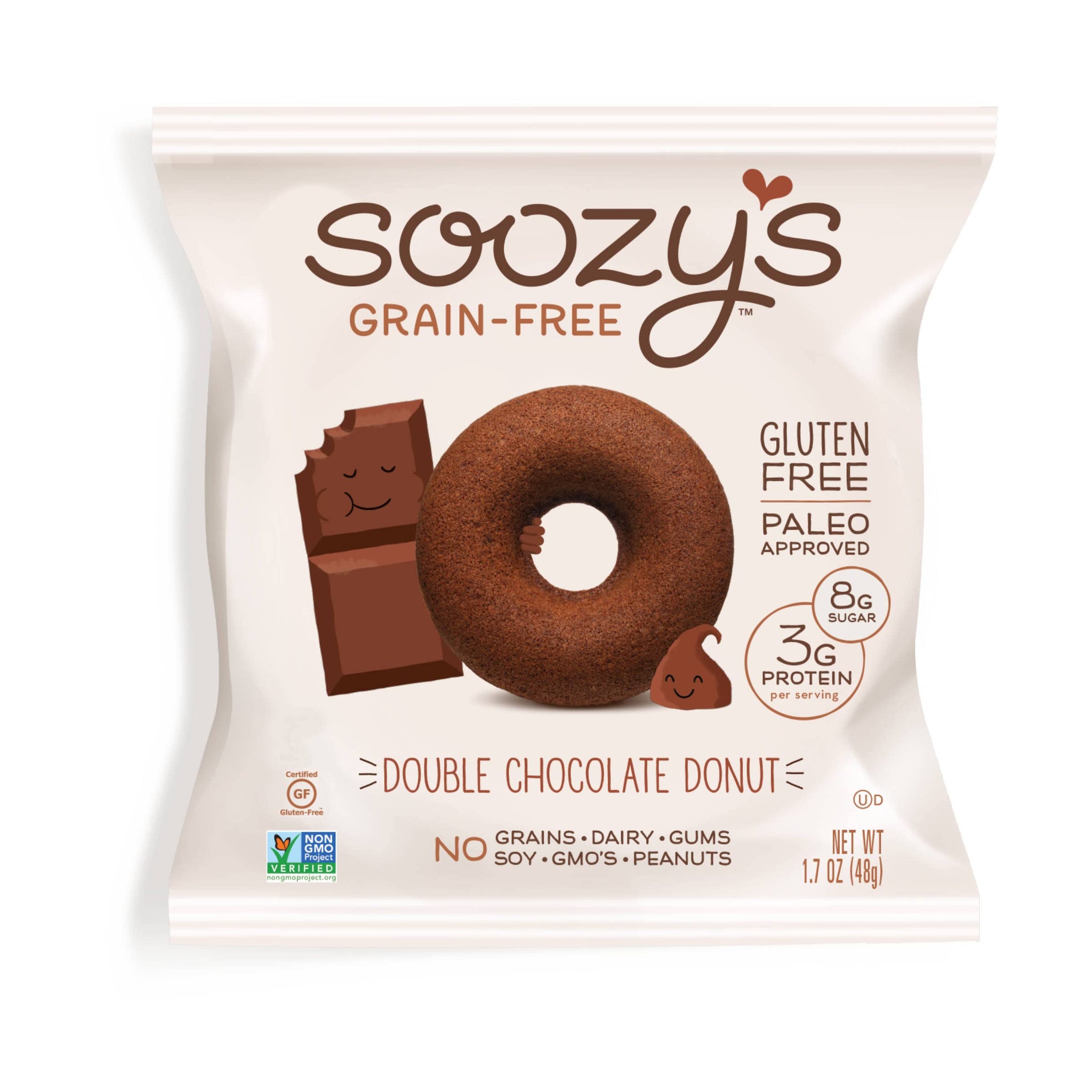 SOOZYS Double Chocolate Donut, 1.7 OZ