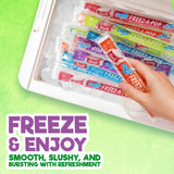 Freeze Pops, 10 Count Ice Pops Bulk Pack of Refreshing Assorted Flavors, Enjoy Dye Free Popsicles Frozen and Ready Anytime, Bright, Fruity and Fun