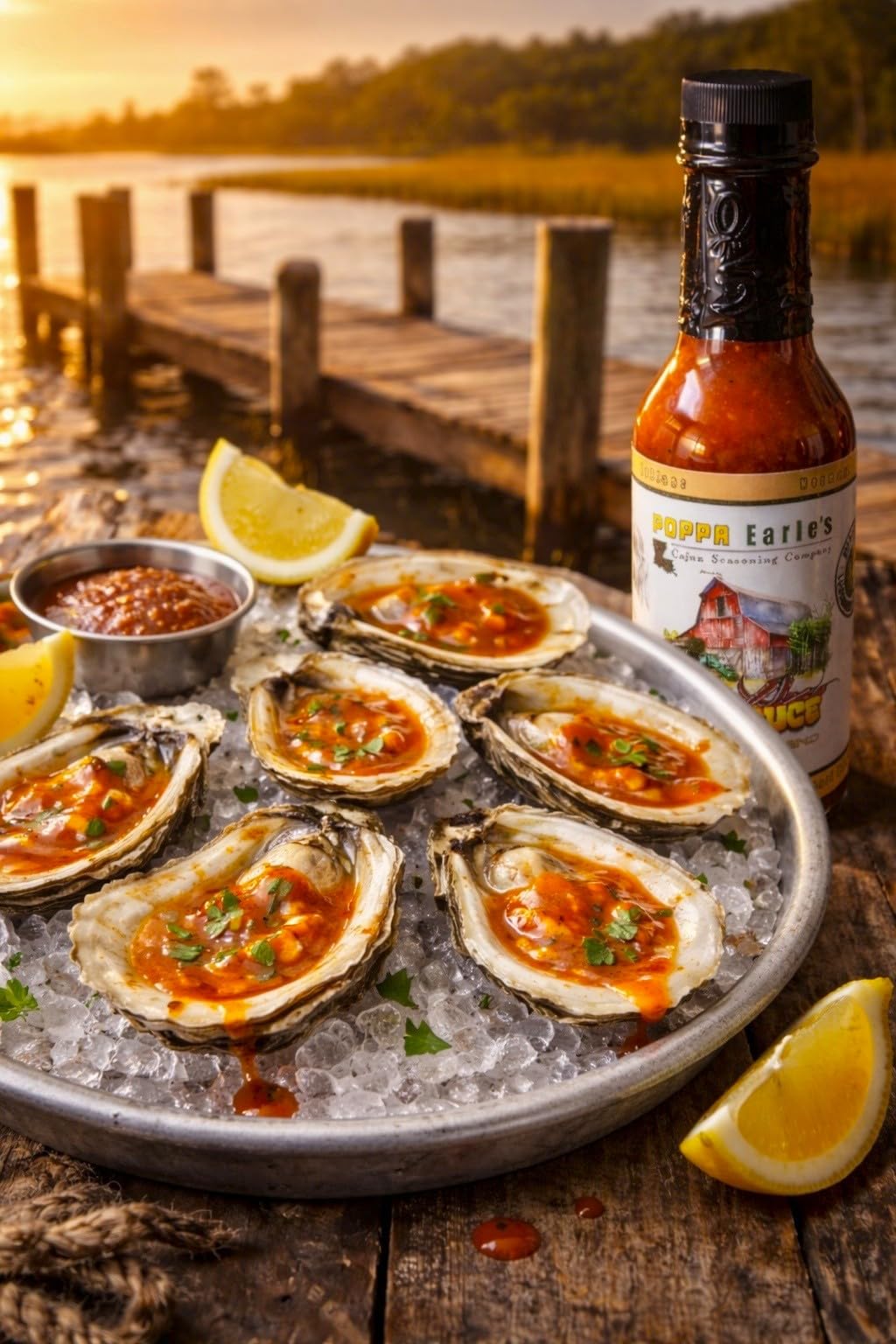 Poppa Earle’s Cajun Hot Sauce - Louisiana Style Hot Sauce with Bold Cajun Flavor - Gourmet Small Batch Pepper Sauce - 5 oz