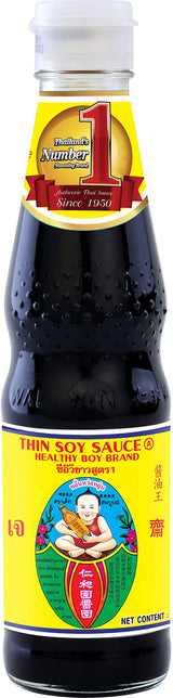 Healthy Boy Thin Soy Sauce, 10 Fl Oz, Product of Thailand, soy sauce, 10.0Fl Oz