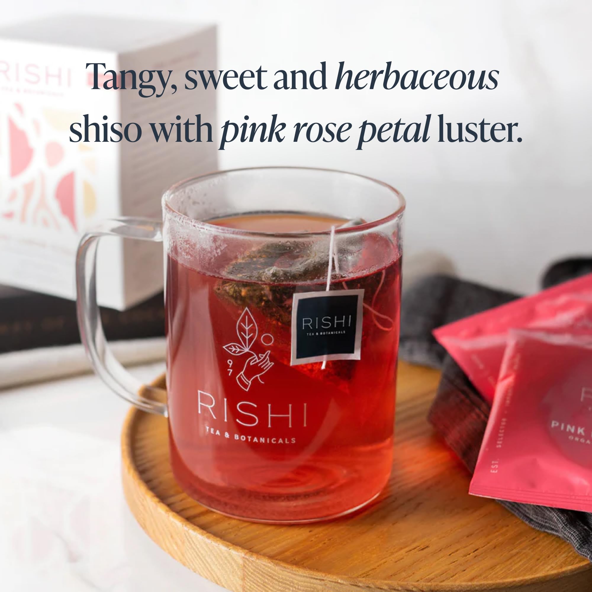 Rishi Organic Pink Lemon Ginger Tea, 15 CT