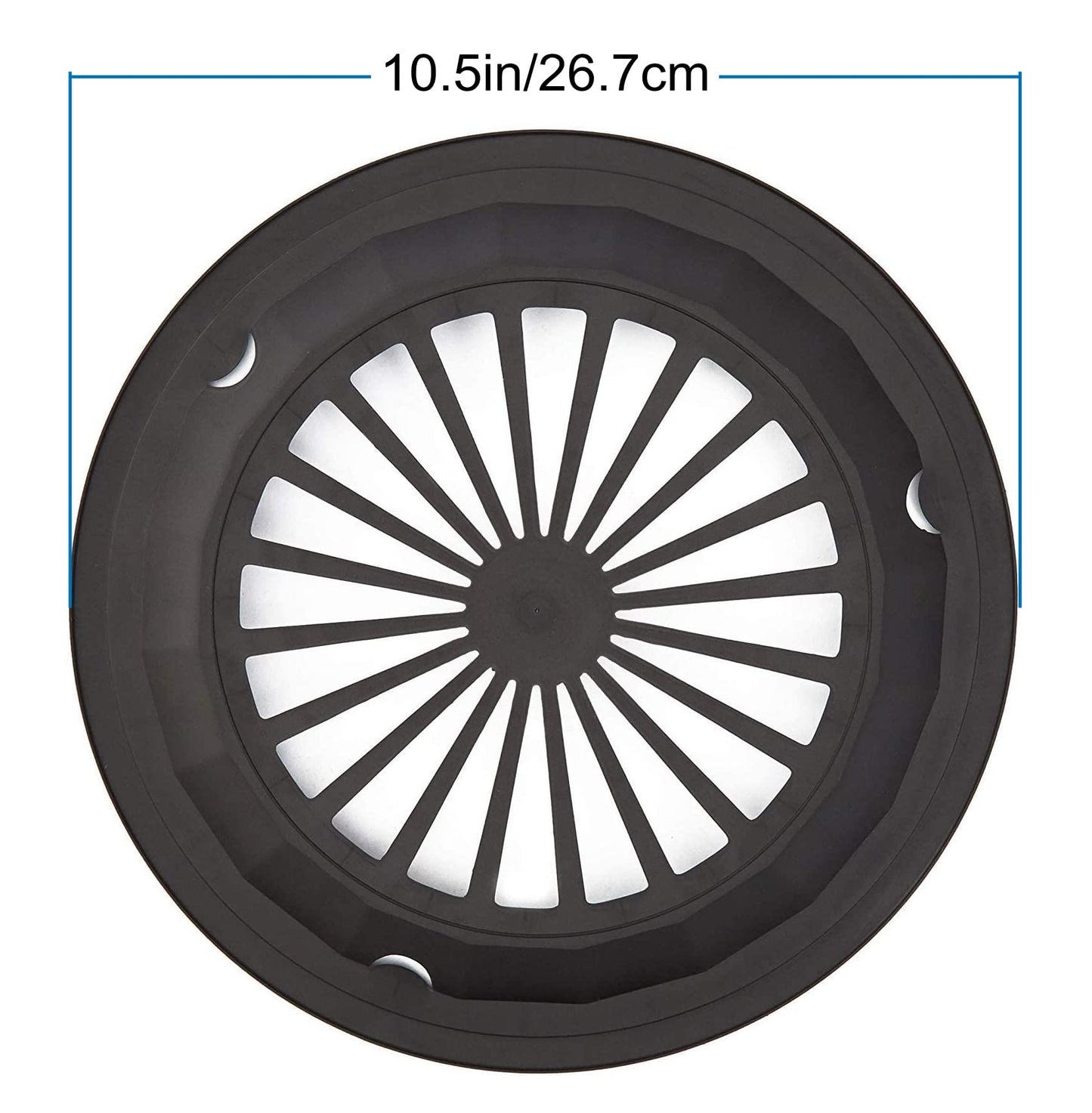 Sedmoon Reusable Plastic Paper Plate Holders 24 Pack 10" Heavy Duty Plastic Paper Plate Holder (Black)