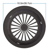 Sedmoon Reusable Plastic Paper Plate Holders 24 Pack 10" Heavy Duty Plastic Paper Plate Holder (Black)