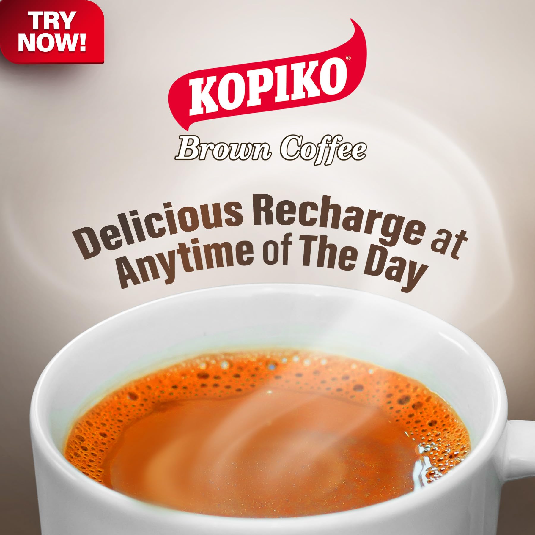 Kopiko Brown Instant Coffee Mix - Authentic Indonesian Volcanic Coffee - Taste the Irresistibly Delicious Coffee with Brown Sugar (0.88 OZ/25gr x 30