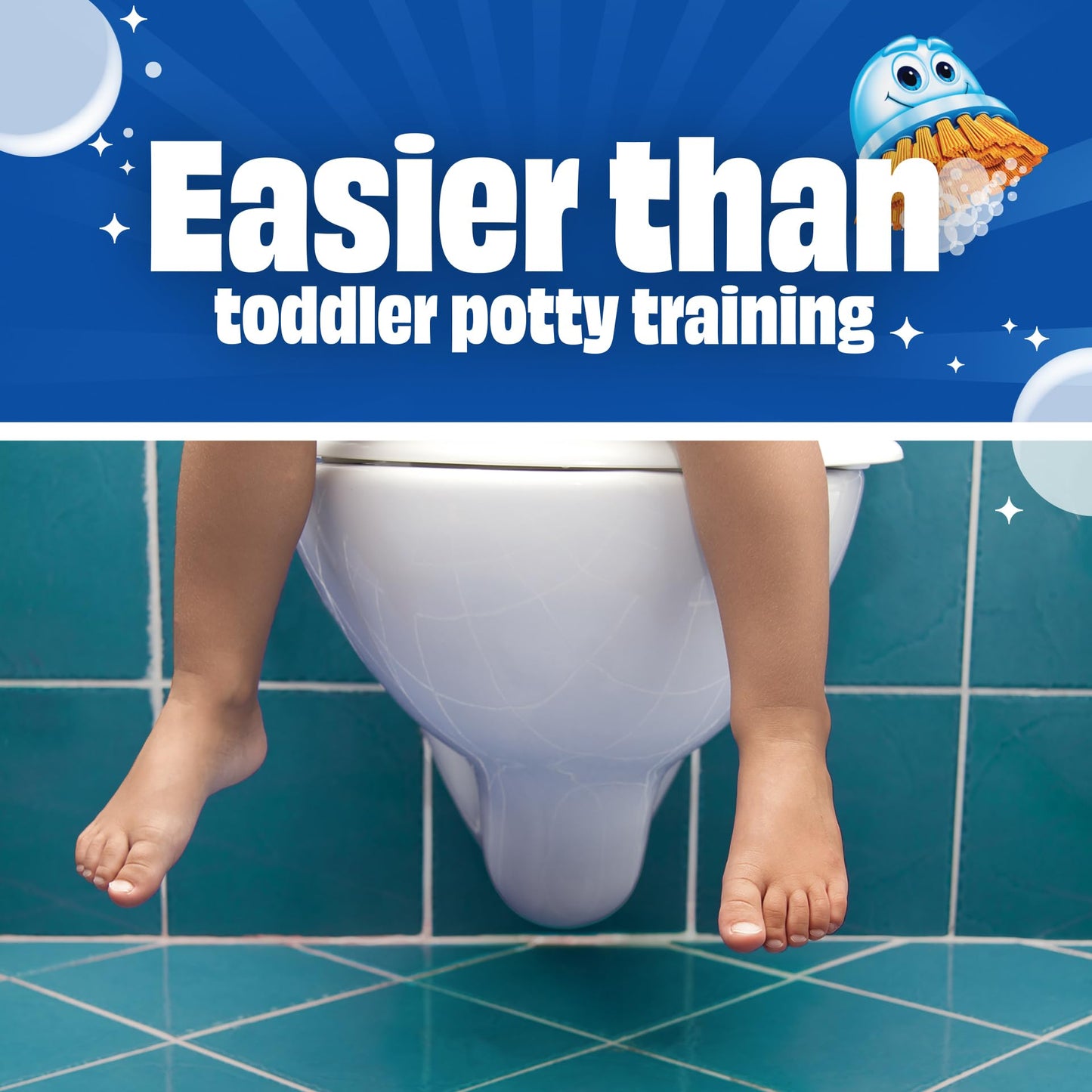 Scrubbing Bubbles Easy Clean Foaming Toilet Bowl Cleaner, Easy Drop In Powder Pouches, 100g (2 Pouches)