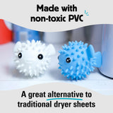 Kikkerland Set of Two Reusable Dryer Buddies for Laundry - Fabric Softener Dryer Balls - Control Static, Remove Wrinkles, Dry Clothes Faster, Puffer