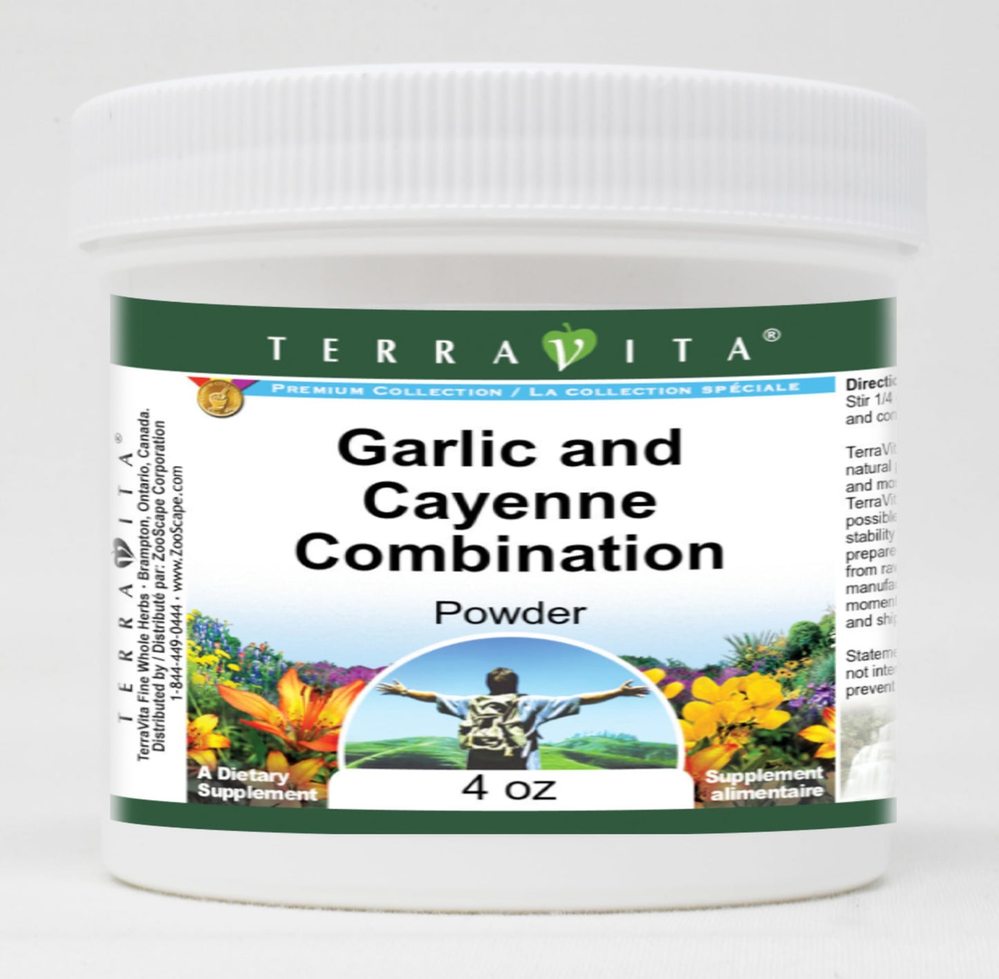Garlic and Cayenne Combination - 1% Allicin - Powder (4 oz, ZIN: 516133) - 3 Pack