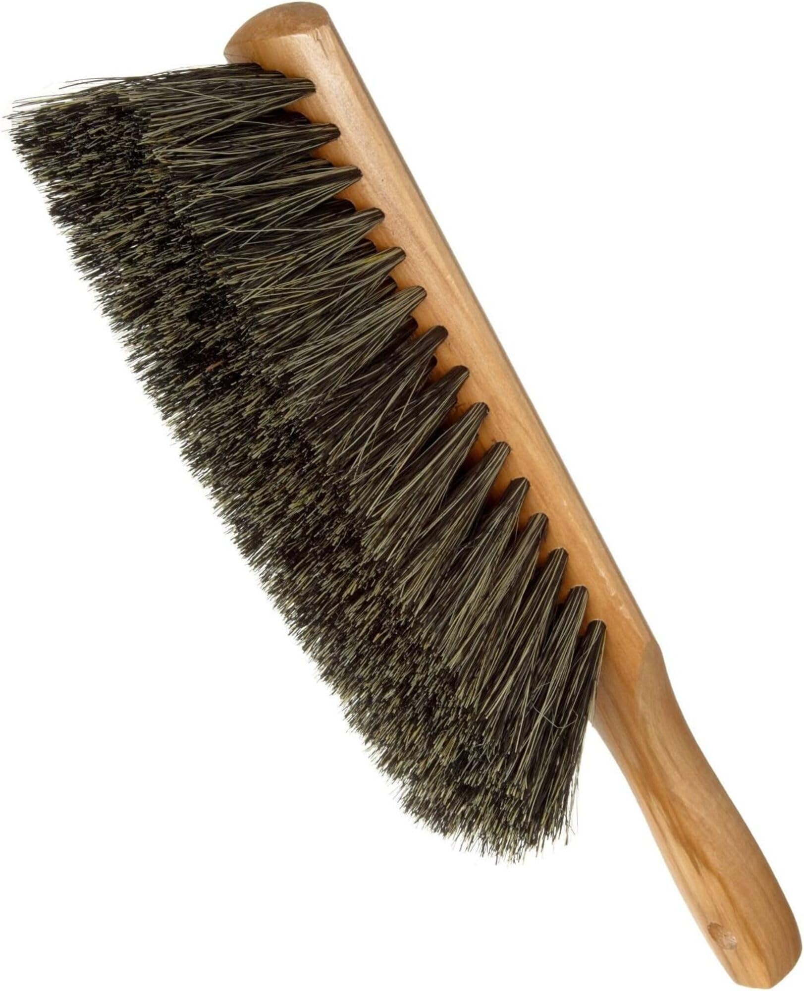 Magnolia Brush 59 Beaver-Tail Counter Duster, Tampico Bristles, Gray