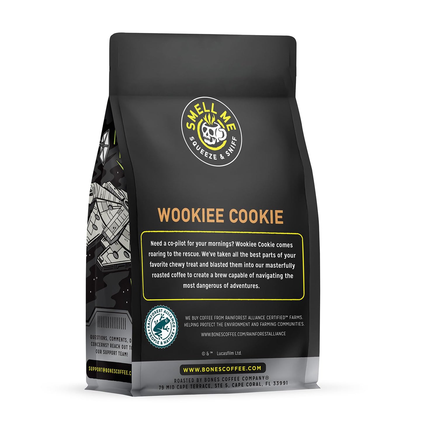 Bones Coffee Company Star Wars Wookiee Cookie Chip Cookie Flavor Flavored Coffee, Medium Roast Low Acid Arabica Beans Compatible with Auto drip