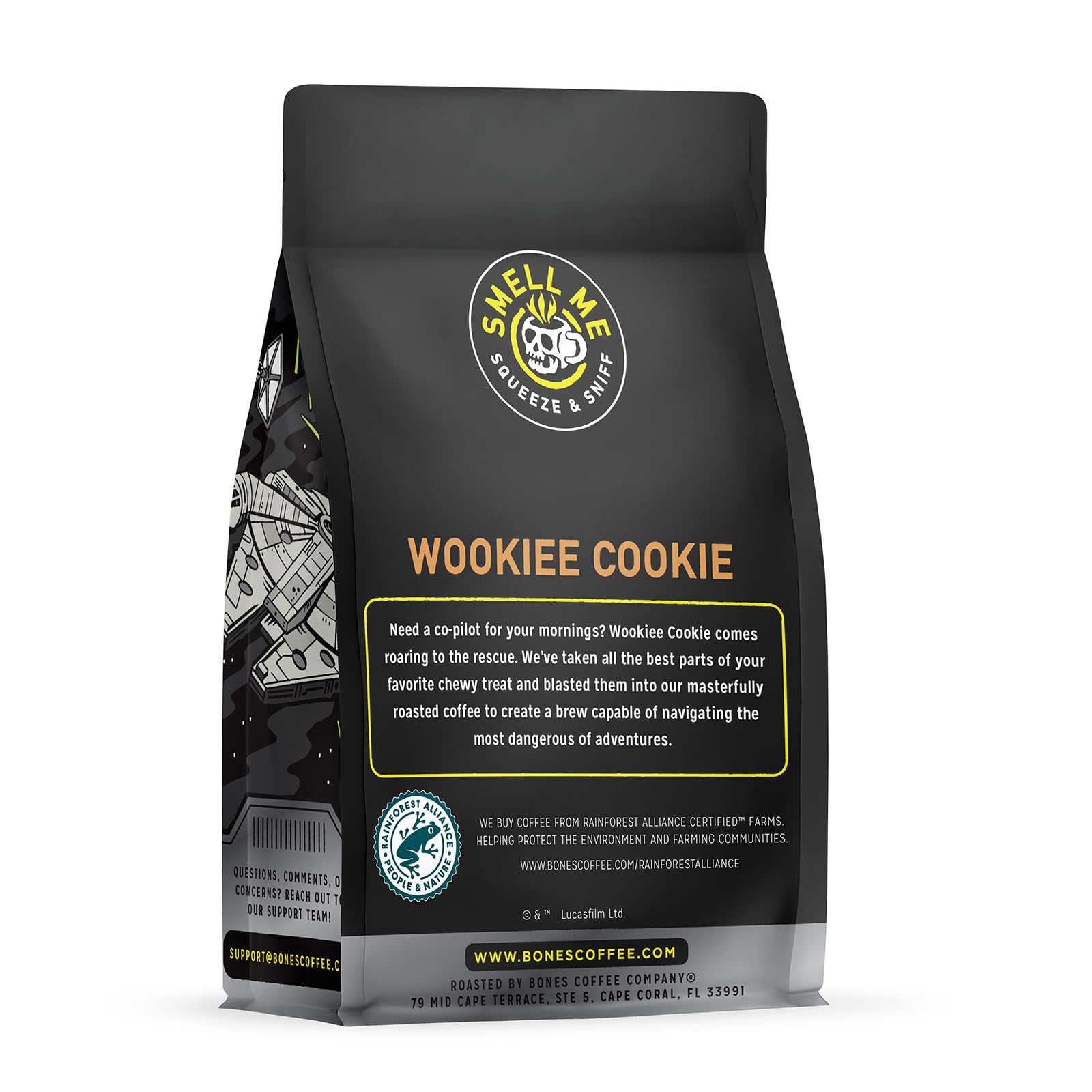 Bones Coffee Company Star Wars Wookiee Cookie Chip Cookie Flavor Flavored Coffee, Medium Roast Low Acid Arabica Beans Compatible with Auto drip