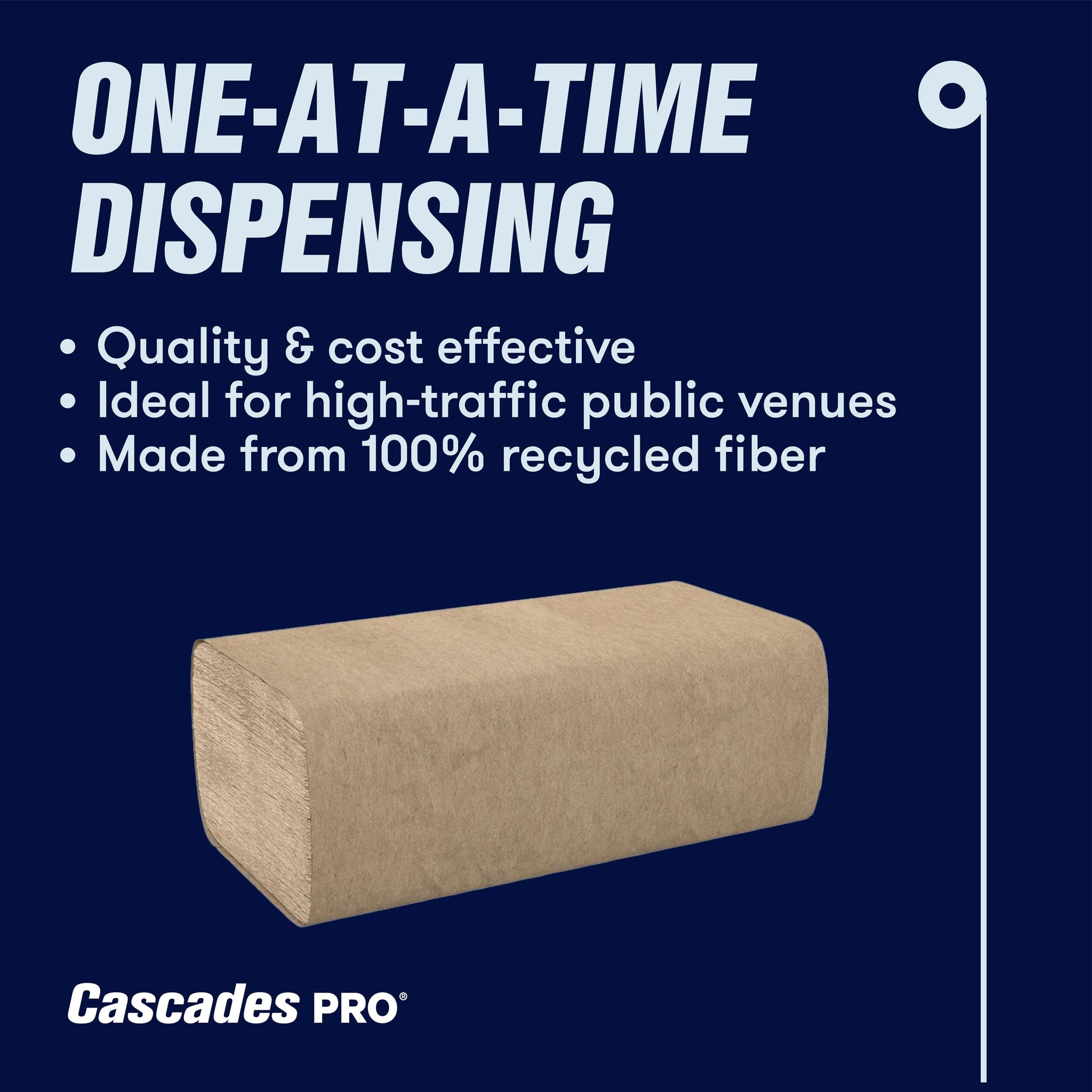 Cascades PRO Select Multifold Paper Towels Bulk- Universal Fit for Dispensers - Commercial Bathroom Kitchen Towel - 250 Sheets/pack, 16 Packs/Box