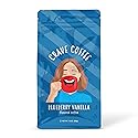 Crave Beverage Medium Roast Blueberry Vanilla Flavored Ground Coffee, 10 Oz (100% Arabica Beans, Kosher Certified, 1 Bag)