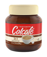 Colombian Coffee Colcafe COMBO, 1 Instant Classic Coffee 6 Oz & 1 Cafe con Leche 13.4 oz