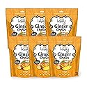 Lovely Candy Co. Mango Ginger Chews, Made with Real Ginger, Individually Wrapped, 5oz (6-Pack) | Gluten-Free, Non-GMO, NO Artificial Ingredients, NO