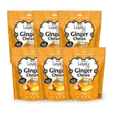 Lovely Candy Co. Mango Ginger Chews, Made with Real Ginger, Individually Wrapped, 5oz (6-Pack) | Gluten-Free, Non-GMO, NO Artificial Ingredients, NO