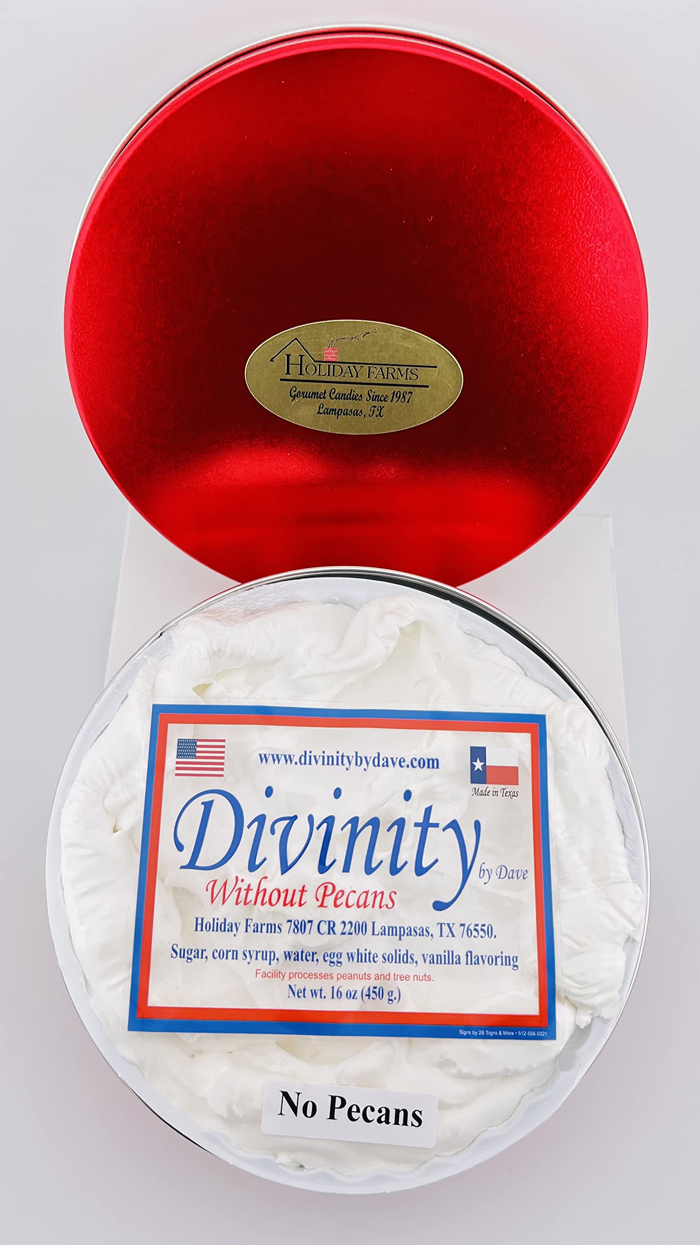 1 Pound Divinity Gift Tin (Without Pecans)