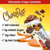 ChocoRite - Diet Crispy Caramels - 16/Box - High Fiber - Low Calorie - No Sugar Added