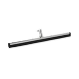 Rubbermaid Commercial Products Standard Floor Squeegee, 22-inch Dual Moss, Silver/Metal, Heavy Duty Rubber Floor Scrubber for Bathroom/Garage/Tile in